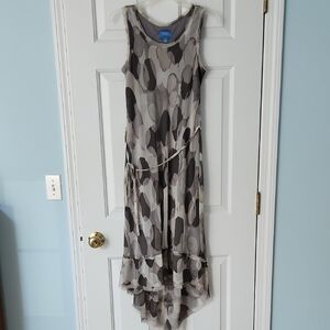 Simply Vera Vera Wang High Low Dress in Black and Gray